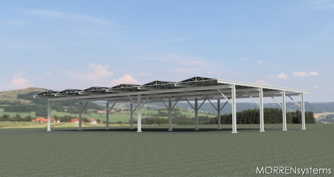 MORRENsystems - solar parking oost west